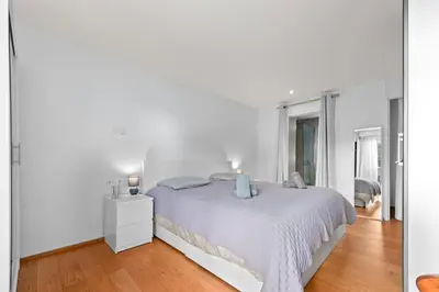 Un ou plusieurs lits dans un hébergement de l'établissement Luxueux deux pièces - Proche de la mer - FU
