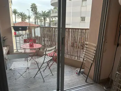 Balcon ou terrasse dans l'établissement Antibes France Plage