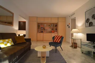 Coin salon dans l'établissement Wiosna- Quiet 1 Bedroom