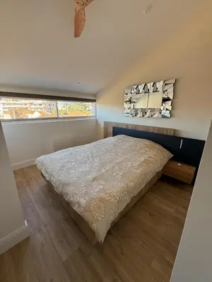 Un ou plusieurs lits dans un hébergement de l'établissement Roof top Luxe Cannes