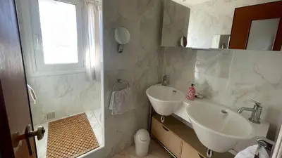 Salle de bains dans l'établissement Chez Marilyne & Jean Baptise