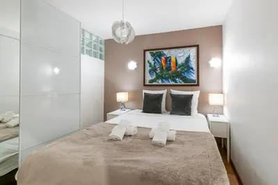 Un ou plusieurs lits dans un hébergement de l'établissement Two Bedrooms - 250m to the beach