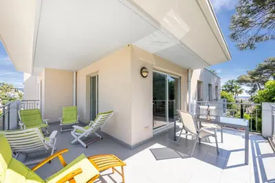 Balcon ou terrasse dans l'établissement La Belle Antibes - Two bedroom