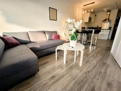 Cuisine ou kitchenette dans l'établissement TANIT Corinthe - STANDING PISCINE PLAGE PARKING 4 pers