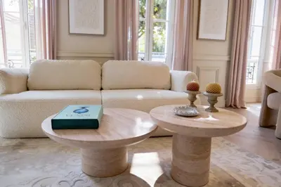 Coin salon dans l'établissement Modern AC apartment - 2BDR 4P - Cannes Beach