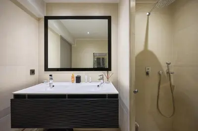 Salle de bains dans l'établissement Villa Baie Des Iles