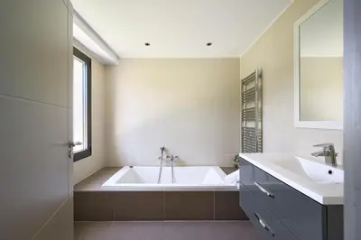 Salle de bains dans l'établissement Villa Baie Des Iles