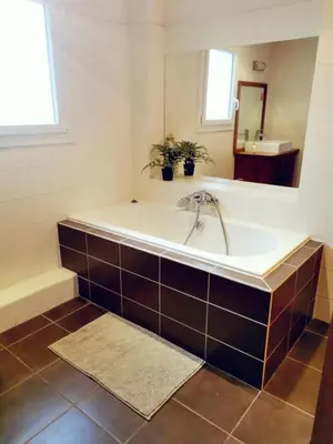 Salle de bains dans l'établissement Family home in Antibes 4 bedrooms