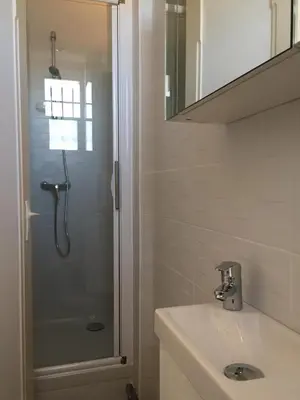 Salle de bains dans l'établissement Amazing View Port Golfe-Juan and Garage