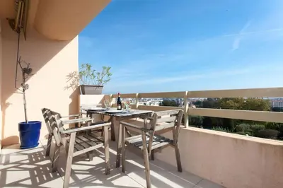 Balcon ou terrasse dans l'établissement Vue mer, terrasse et parking privé