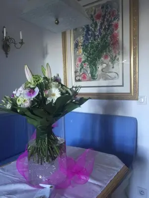 Un ou plusieurs lits dans un hébergement de l'établissement La Maisonette Antibes