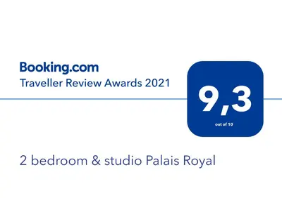 Certificat, récompense, panneau ou autre document affiché dans l'établissement 2 bedroom & studio Palais Royal 2 mins from Croisette and Carlton