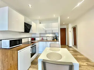 Cuisine ou kitchenette dans l'établissement Studio Grand hôtel Croisette, by Welcome to Cannes