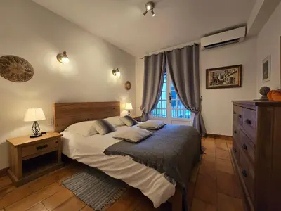 Un ou plusieurs lits dans un hébergement de l'établissement Villa Vuyani Antibes