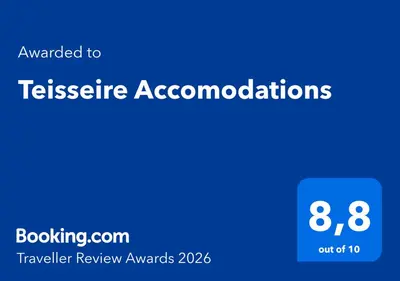 Certificat, récompense, panneau ou autre document affiché dans l'établissement Teisseire Accomodations