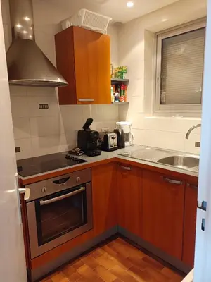 Cuisine ou kitchenette dans l'établissement Grand studio vue mer à Marina Baie des Anges