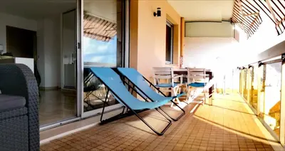 Balcon ou terrasse dans l'établissement Bijou Plage