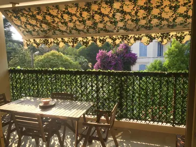 Balcon ou terrasse dans l'établissement Amazing Studio Cannes Center - Terrassse - 5 min Croisette