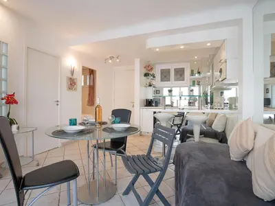 Coin salon dans l'établissement Apartment Le Cheverny by Interhome