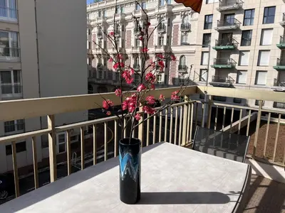 Balcon ou terrasse dans l'établissement One bedroom apartment in the center of Cannes, next to the Carlton, a few meters from the Croisette - 367