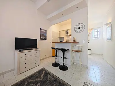 Télévision ou salle de divertissement dans l'établissement Viva Riviera - 19 rue des Frères Pradignac