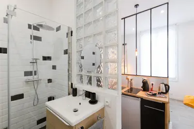Salle de bains dans l'établissement Atelier & Galerie