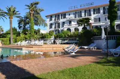 Piscine de l'établissement Hotel des Mimosas ou située à proximité