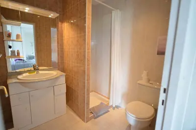 Salle de bains dans l'établissement Maison Margot