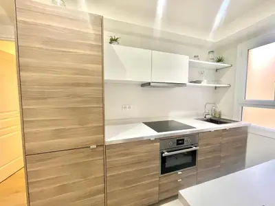 Cuisine ou kitchenette dans l'établissement Pasteur by Welcome to Cannes