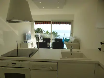 Cuisine ou kitchenette dans l'établissement Appartement Le Chantilly
