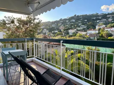 Balcon ou terrasse dans l'établissement Golfe Juan Studio