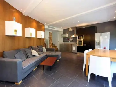 Cuisine ou kitchenette dans l'établissement Villa Roi Albert 2
