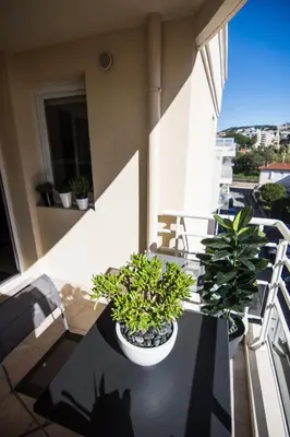 Balcon ou terrasse dans l'établissement Le Parc Pointe Croisette