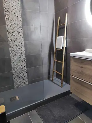 Salle de bains dans l'établissement Studio 