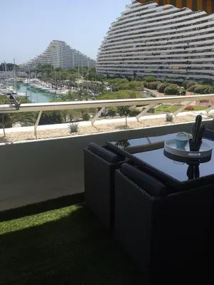 Vue générale sur la montagne ou vue sur la montagne depuis l'appartement