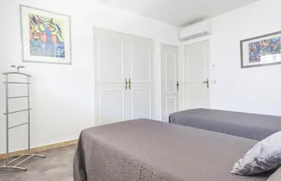 Un ou plusieurs lits dans un hébergement de l'établissement Lovely One bedroom Martinez Cannes