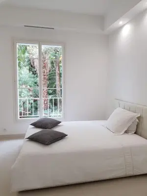 Un ou plusieurs lits dans un hébergement de l'établissement Magnifique Appartement Vue Mer