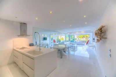 Cuisine ou kitchenette dans l'établissement Appartement l'Age d'Or