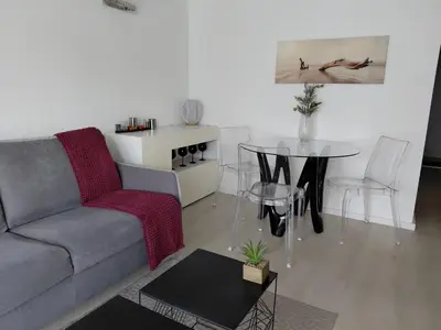 Coin salon dans l'établissement Palm beach Cannes Azur