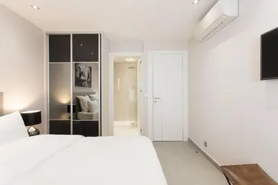Un ou plusieurs lits dans un hébergement de l'établissement Marriott- Croisette: Superb 3 bedrooms/ 3 baths