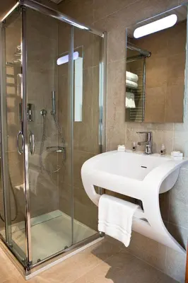 Salle de bains dans l'établissement Villa Azur