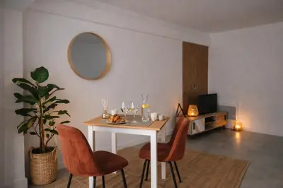 Coin salon dans l'établissement Apartment Cannes Croisette