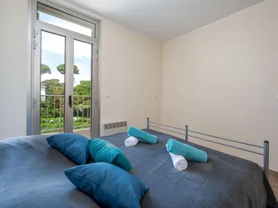 Un ou plusieurs lits dans un hébergement de l'établissement Apartment La Bouée-1 by Interhome
