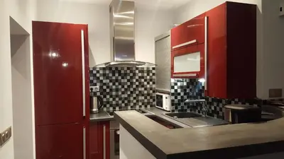 Cuisine ou kitchenette dans l'établissement la Tourraque