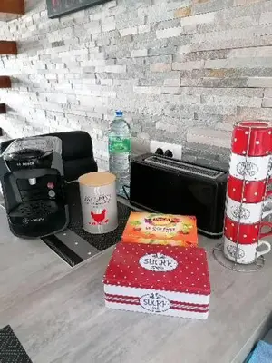 Plateau bouilloire dans l'établissement Appartement de vacances au 1er étage 45m2