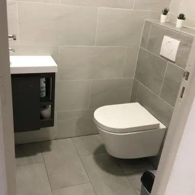 Salle de bains dans l'établissement Appartement de vacances au 1er étage 45m2