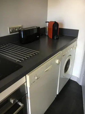 Cuisine ou kitchenette dans l'établissement Appartement Le Palais Des Iles