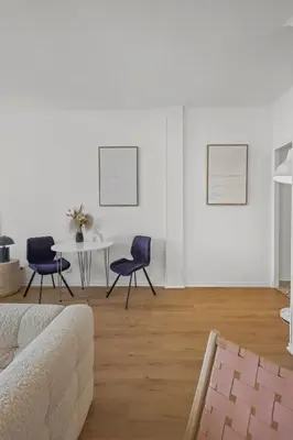 Coin salon dans l'établissement Magnifique appartement - 15 minutes a pieds PALAIS