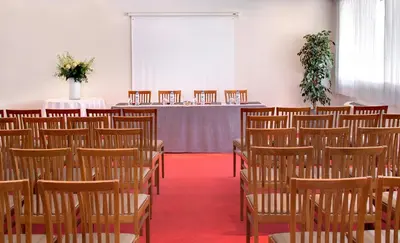 Espace de conférence ou salle de réunion dans l'établissement The Originals Boutique, Hôtel Les Strélitzias