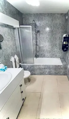 Salle de bains dans l'établissement Résidence Beauséjour